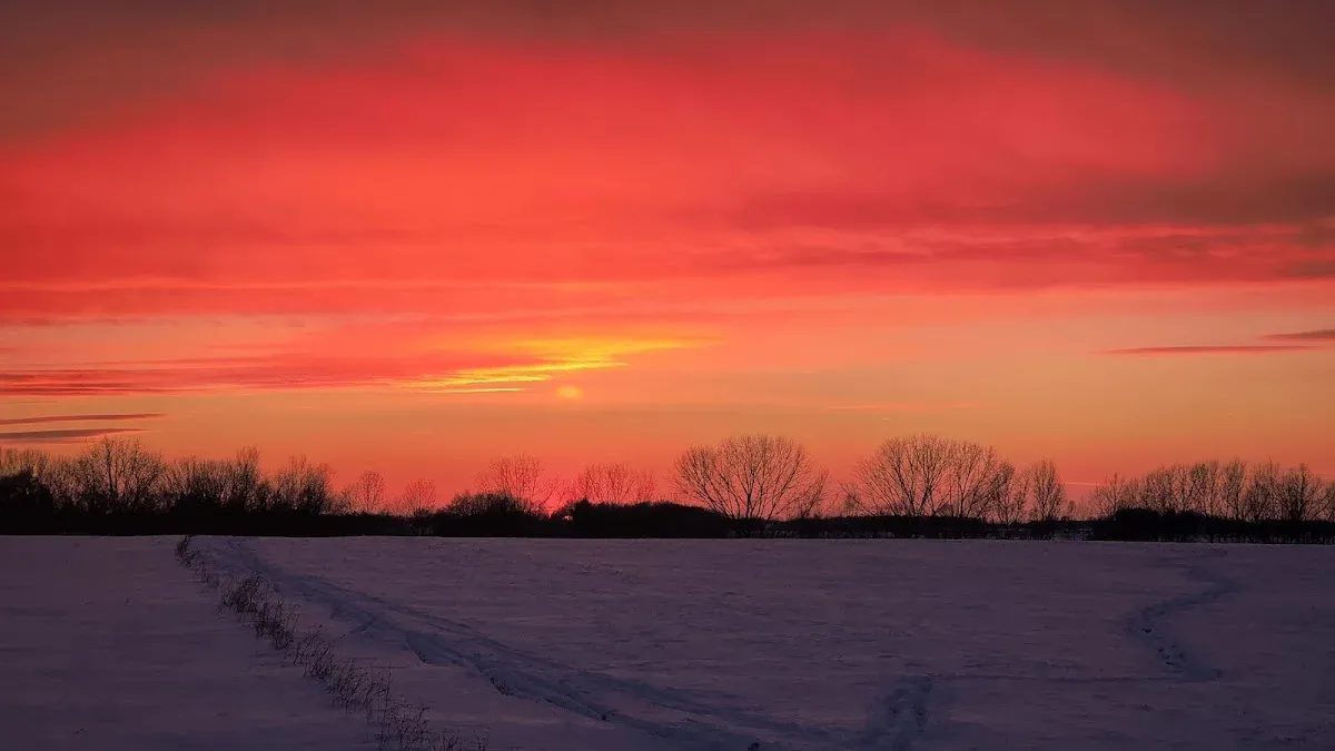 Řemínek po zmroku: Zimowy spektakl światła i ciszy