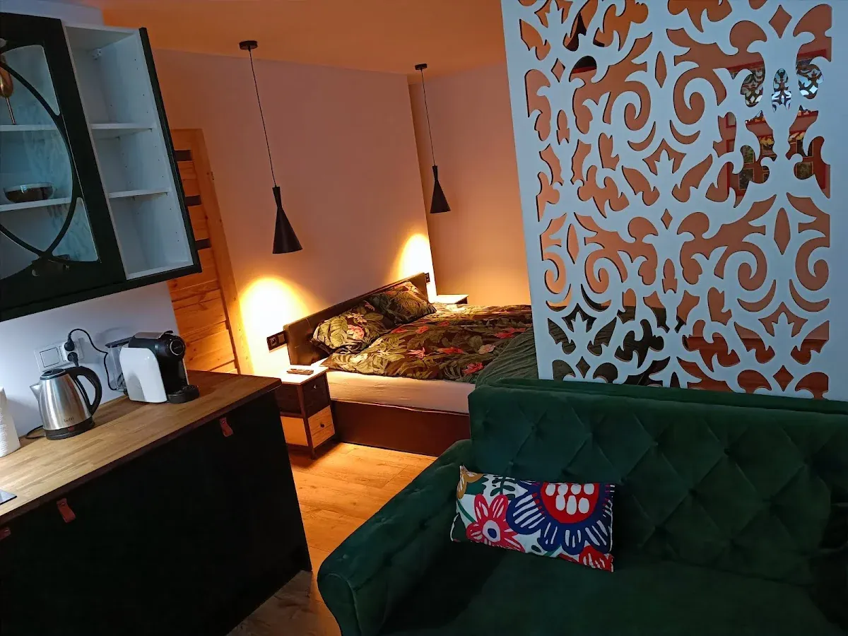 Designerska sypialnia.