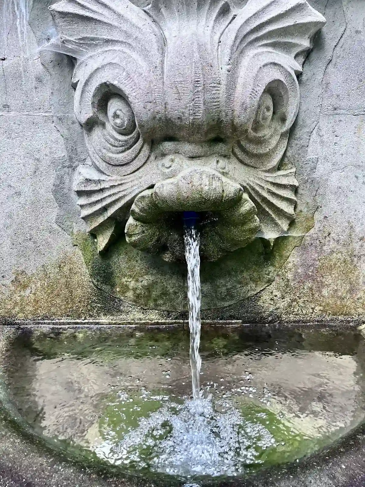 Maszkaron przy Źródle św. Jadwigi.