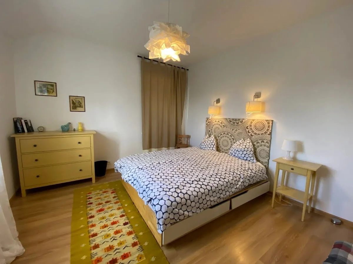 Przytulna sypialnia.